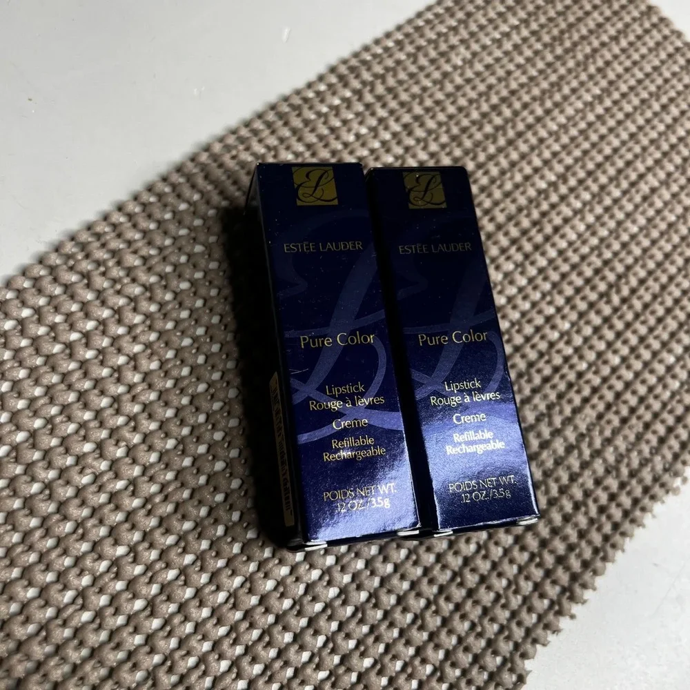 Estee Lauder Pure Color Creme Lipstick 535 Pretty Vain Lot of 2 0.12oz